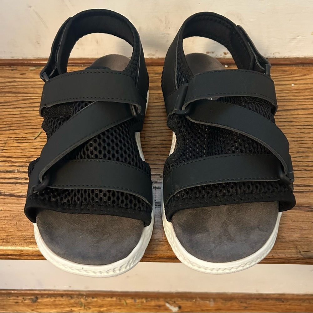 Propet TravelActiv Sport Sandals Black Women’s 7.5 NWOT Comfort Adjustable